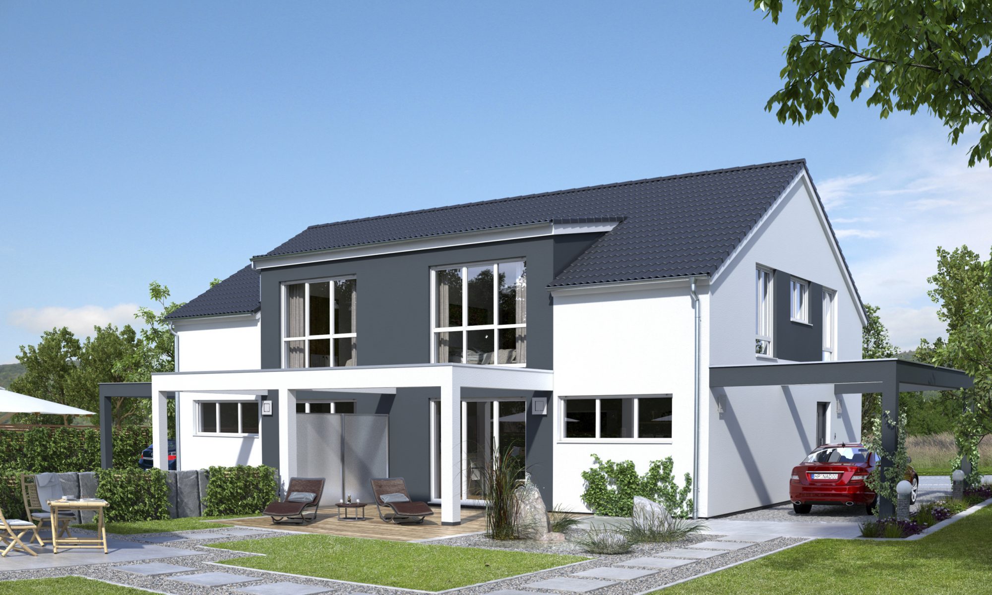 Ytong Bausatzhaus mit Garten